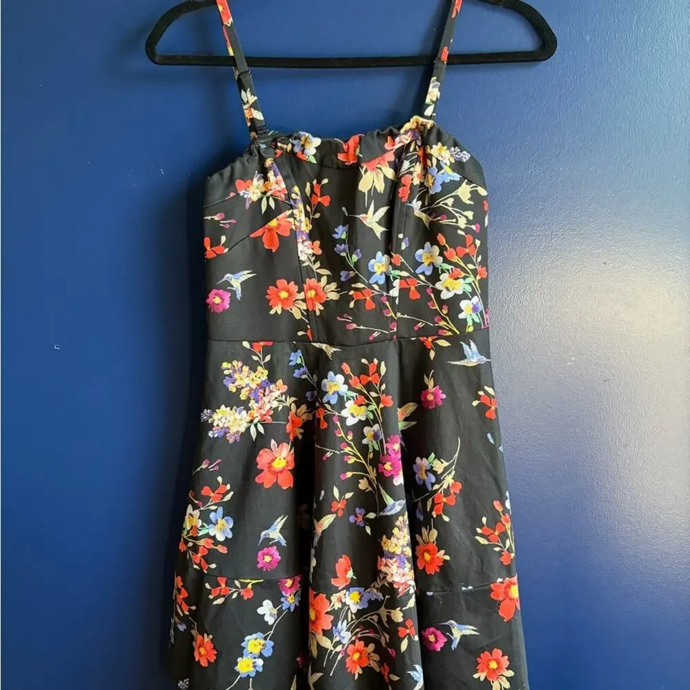 Floral Y2K Express Spaghetti Strap Dress size 2 - Picture 9 of 10